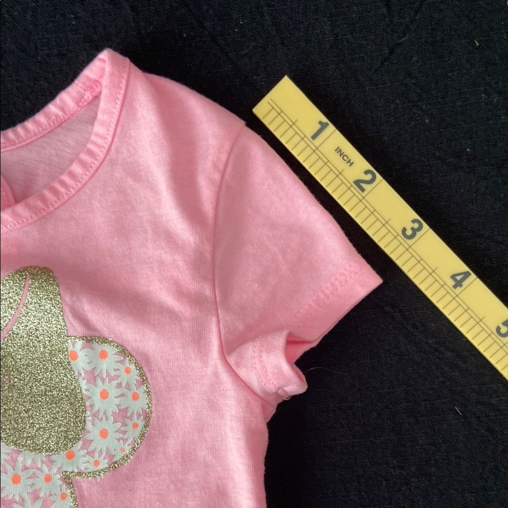 Disney Pink and Gold Minnie Mouse Short Sleeve Tee - Picture 6 of 6